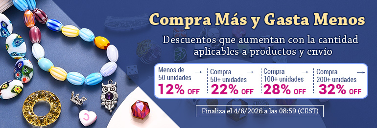 Descuentos que aumentan con la cantidad — aplicables a productos y envío
