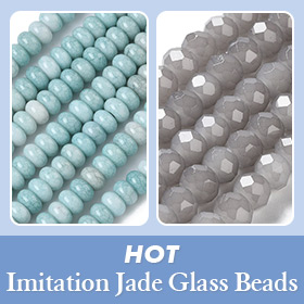 Imitation Jade Glass Beads