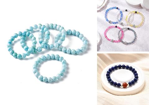 30g/sacchetto Perline a sfera in acrilico trasparente color AB per creazione di gioielli Fai da te Collane Orecchini Accessori per artigianato