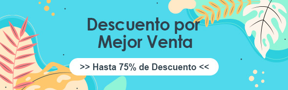 Descuento por Mejor Venta
>> Hasta 75% de Descuento <<