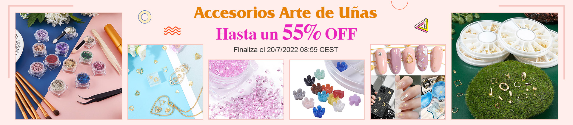 Accesorios Arte de Uñas Hasta un 55% OFF Finaliza el 20/7/2022 08:59 CEST TIENDA >>