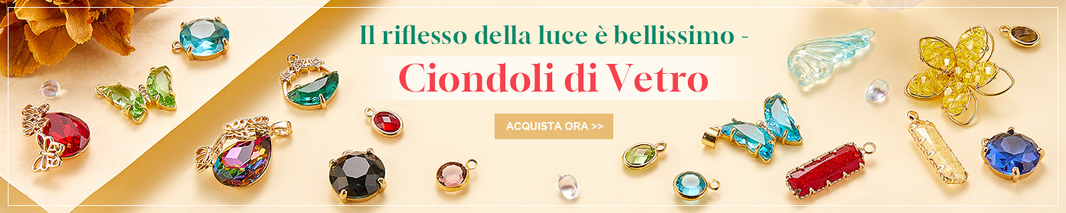 Il riflesso della luce è bellissimo - Ciondoli di Vetro  Acquista ora>>