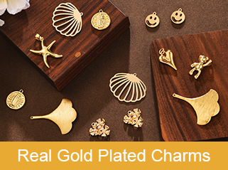 Real Gold Plated Charms