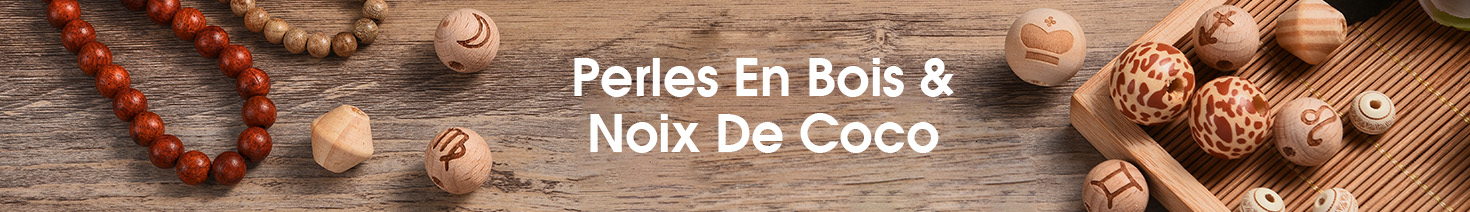 Perles En Bois & Noix De Coco