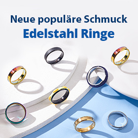 Neue populäre Schmuck Edelstahl Ringe