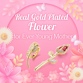 Real Gold Plated Flower