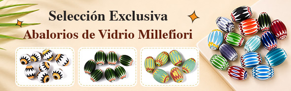 Abalorios de Vidrio Millefiori