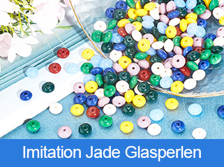 Imitation Jade Glasperlen