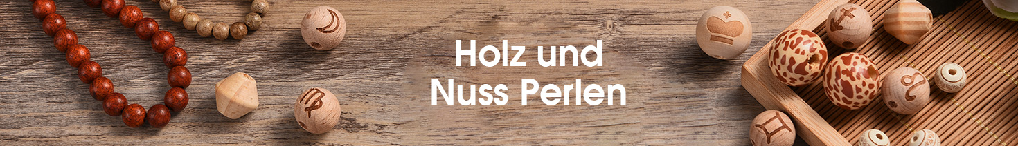 Holz und Nuss Perlen