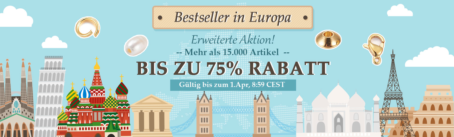 Bestseller in Europa
Erweiterte Aktion!
Mehr als 15.000 Artikel 
BIS ZU XX% RABATT
Gültig bis zum 1.Apr, 8:59 CEST