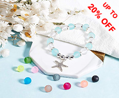 Frosted Glass Beads
